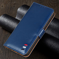 Coque Portefeuille Livre Cuir Etui Clapet T03 pour Oppo A92 Bleu