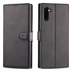 Coque Portefeuille Livre Cuir Etui Clapet T03 pour Samsung Galaxy Note 10 Noir