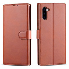 Coque Portefeuille Livre Cuir Etui Clapet T03 pour Samsung Galaxy Note 10 Orange