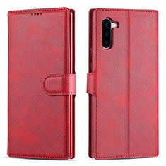 Coque Portefeuille Livre Cuir Etui Clapet T03 pour Samsung Galaxy Note 10 Rouge