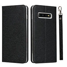 Coque Portefeuille Livre Cuir Etui Clapet T03 pour Samsung Galaxy S10 5G Noir