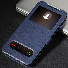 Coque Portefeuille Livre Cuir Etui Clapet T04 pour Huawei Honor 20 Bleu