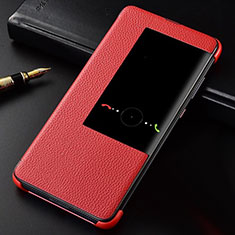 Coque Portefeuille Livre Cuir Etui Clapet T04 pour Huawei Mate 20 Rouge