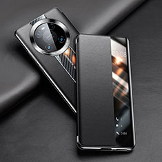 Coque Portefeuille Livre Cuir Etui Clapet T04 pour Huawei Mate 40 Pro Noir