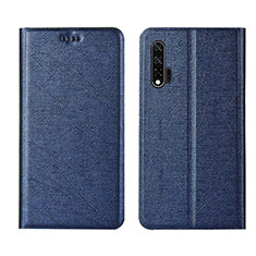 Coque Portefeuille Livre Cuir Etui Clapet T04 pour Huawei Nova 6 5G Bleu