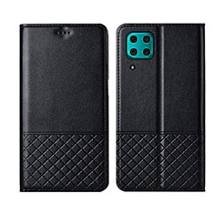 Coque Portefeuille Livre Cuir Etui Clapet T04 pour Huawei Nova 6 SE Noir