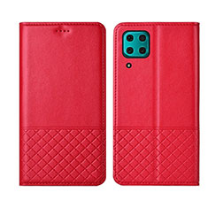 Coque Portefeuille Livre Cuir Etui Clapet T04 pour Huawei Nova 6 SE Rouge