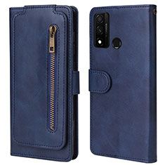 Coque Portefeuille Livre Cuir Etui Clapet T04 pour Huawei Nova Lite 3 Plus Bleu