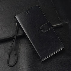 Coque Portefeuille Livre Cuir Etui Clapet T04 pour Huawei P30 Lite XL Noir