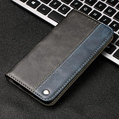 Coque Portefeuille Livre Cuir Etui Clapet T04 pour Samsung Galaxy Note 10 Bleu