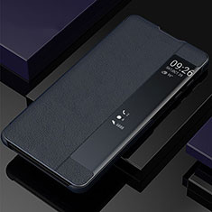 Coque Portefeuille Livre Cuir Etui Clapet T04 pour Samsung Galaxy Note 10 Plus Bleu