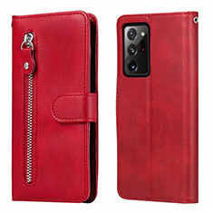 Coque Portefeuille Livre Cuir Etui Clapet T04 pour Samsung Galaxy Note 20 Ultra 5G Rouge