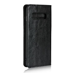 Coque Portefeuille Livre Cuir Etui Clapet T04 pour Samsung Galaxy S10 5G Noir