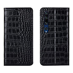 Coque Portefeuille Livre Cuir Etui Clapet T04 pour Xiaomi Mi 10 Noir
