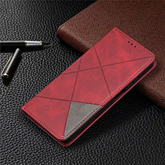 Coque Portefeuille Livre Cuir Etui Clapet T04 pour Xiaomi Mi 10i 5G Rouge