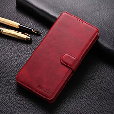 Coque Portefeuille Livre Cuir Etui Clapet T04 pour Xiaomi Redmi Note 8 Pro Rouge