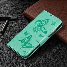 Coque Portefeuille Livre Cuir Etui Clapet T04 pour Xiaomi Redmi Note 9 Vert