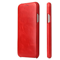 Coque Portefeuille Livre Cuir Etui Clapet T05 pour Apple iPhone 11 Pro Rouge