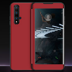 Coque Portefeuille Livre Cuir Etui Clapet T05 pour Huawei Honor 20S Rouge