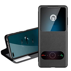 Coque Portefeuille Livre Cuir Etui Clapet T05 pour Huawei Honor View 30 Pro 5G Noir