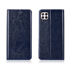 Coque Portefeuille Livre Cuir Etui Clapet T05 pour Huawei Nova 6 SE Bleu