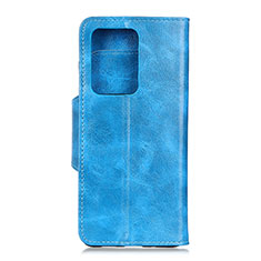 Coque Portefeuille Livre Cuir Etui Clapet T05 pour Huawei P40 Pro+ Plus Bleu Ciel