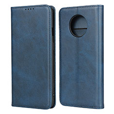 Coque Portefeuille Livre Cuir Etui Clapet T05 pour OnePlus 7T Bleu