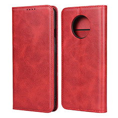 Coque Portefeuille Livre Cuir Etui Clapet T05 pour OnePlus 7T Rouge