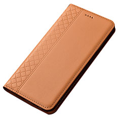 Coque Portefeuille Livre Cuir Etui Clapet T05 pour Samsung Galaxy A70 Orange