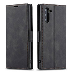 Coque Portefeuille Livre Cuir Etui Clapet T05 pour Samsung Galaxy Note 10 Noir