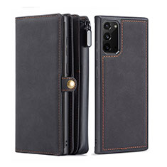 Coque Portefeuille Livre Cuir Etui Clapet T05 pour Samsung Galaxy Note 20 5G Noir
