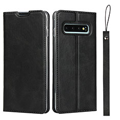 Coque Portefeuille Livre Cuir Etui Clapet T05 pour Samsung Galaxy S10 5G Noir