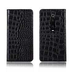 Coque Portefeuille Livre Cuir Etui Clapet T05 pour Xiaomi Mi 9T Noir
