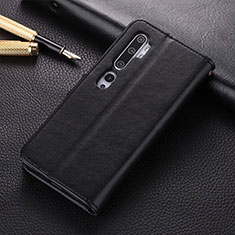 Coque Portefeuille Livre Cuir Etui Clapet T05 pour Xiaomi Mi Note 10 Noir