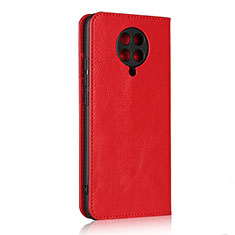 Coque Portefeuille Livre Cuir Etui Clapet T05 pour Xiaomi Redmi K30 Pro Zoom Rouge