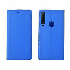 Coque Portefeuille Livre Cuir Etui Clapet T06 pour Huawei Honor 20i Bleu