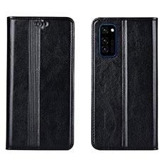 Coque Portefeuille Livre Cuir Etui Clapet T06 pour Huawei Honor V30 Pro 5G Noir