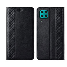 Coque Portefeuille Livre Cuir Etui Clapet T06 pour Huawei Nova 6 SE Noir