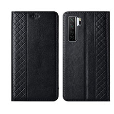 Coque Portefeuille Livre Cuir Etui Clapet T06 pour Huawei Nova 7 SE 5G Noir