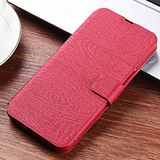 Coque Portefeuille Livre Cuir Etui Clapet T06 pour Huawei P30 Lite New Edition Rouge