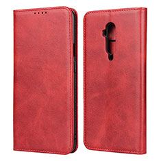 Coque Portefeuille Livre Cuir Etui Clapet T06 pour OnePlus 7T Pro Rouge