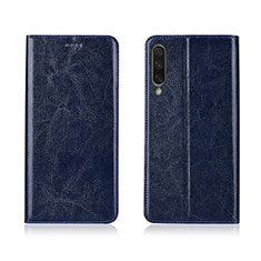Coque Portefeuille Livre Cuir Etui Clapet T06 pour Xiaomi Mi A3 Bleu