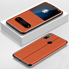 Coque Portefeuille Livre Cuir Etui Clapet T07 pour Huawei Honor 20 Lite Orange