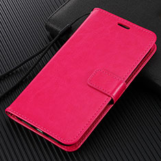 Coque Portefeuille Livre Cuir Etui Clapet T07 pour Huawei Honor V30 Pro 5G Rose Rouge