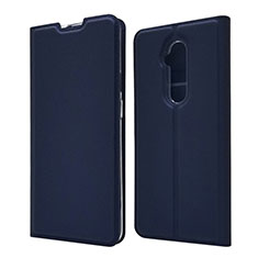 Coque Portefeuille Livre Cuir Etui Clapet T07 pour OnePlus 7T Pro Bleu