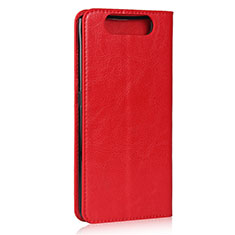 Coque Portefeuille Livre Cuir Etui Clapet T07 pour Samsung Galaxy A90 4G Rouge