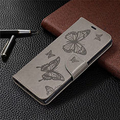 Coque Portefeuille Livre Cuir Etui Clapet T07 pour Samsung Galaxy Note 20 Ultra 5G Gris
