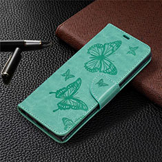 Coque Portefeuille Livre Cuir Etui Clapet T07 pour Samsung Galaxy Note 20 Ultra 5G Vert