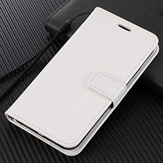Coque Portefeuille Livre Cuir Etui Clapet T07 pour Xiaomi Mi 10 Blanc
