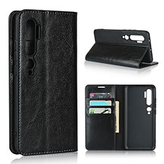 Coque Portefeuille Livre Cuir Etui Clapet T07 pour Xiaomi Mi Note 10 Noir